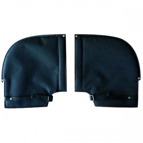 Handlebar Muffs Black Wool Lined