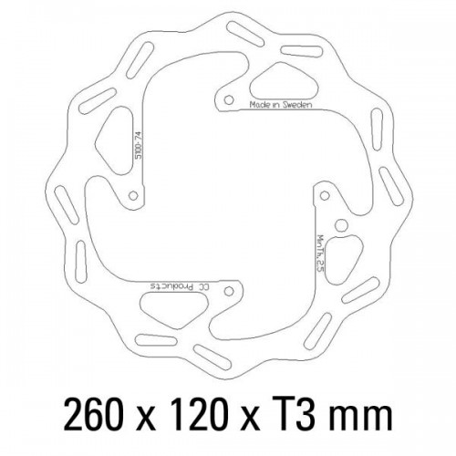 CC Disc Front Vented HQV 00