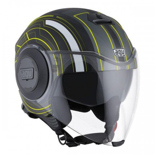 AGV Fluid Chicago Matt Black/Yellow