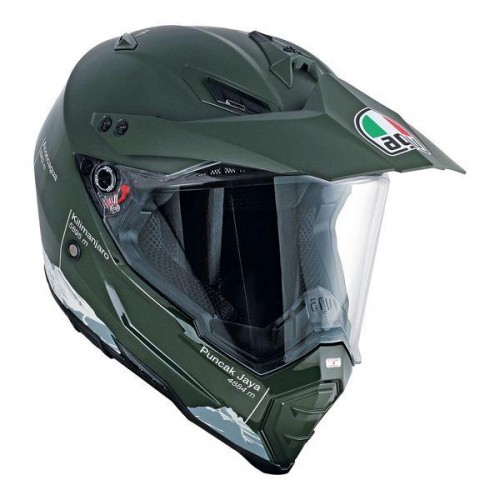 AGV AX-8 Dual Evo Wild Frontier Military Green/White