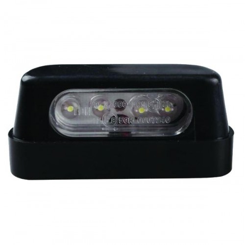 Number Plate Light 4 LED Plastic Black